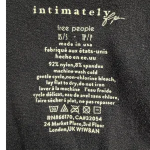 Intimately Free People Black‎ Seamless Scoop Neck Crop Tank Top XS/S OB402138 thumbnail 3