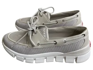 Hunter‎ sasa Original Mesh Boat Shoe Sneakers Beige White Womens Size 9M EUC thumbnail 1