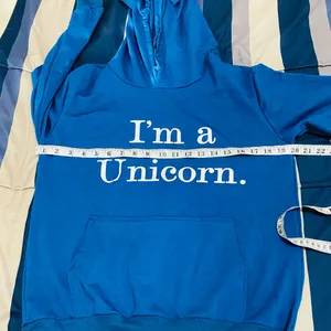 Unbranded Vibrant Blue Textured Sweatshirt/Hoodie thumbnail 6