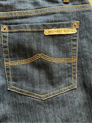Michael Kors Blue Flare Jeans Size 12 Stretch Denim Mid Rise Classic Fit Flare thumbnail 9