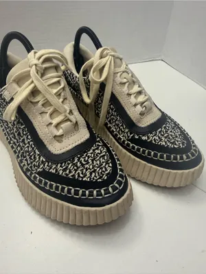 Dolce Vita Dolen Platform Sneakers in Black and White Woven Fabric size 9 thumbnail 11