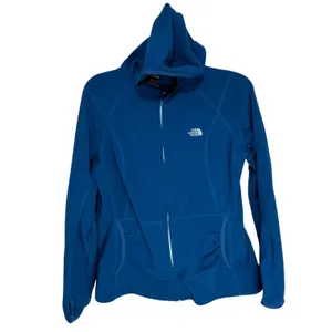 The‎ North Face Womens Blue Full Zip Fleece Hoodie Jacket XL NF0A3LPD thumbnail 8