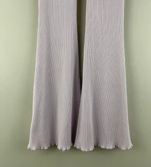 Aerie Light Baby Pink Kick-It Ribbed High Waisted Super Flare Pant Leggings thumbnail 9