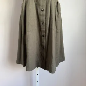 Saks Fifth Ave. Green Off Shoulder Midi Dress cottagecore ‎ Ruffle Size 2 thumbnail 3