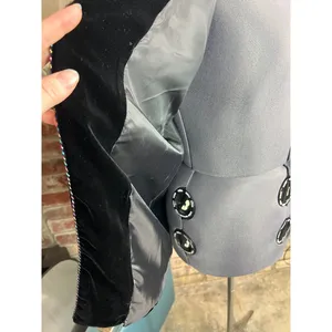 cardigan velour velvet black vintage thumbnail 8