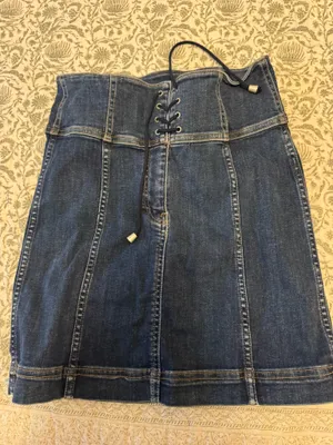 Free People Pencil Denim Skirt thumbnail 1