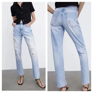 Zara The Truth Slim‎ ripped distressed mid-rise jeans sz 8 thumbnail 2