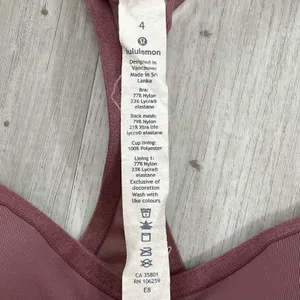 Lululemon Figue Purple Speed Up High Support Racerback Sports Bra 4 thumbnail 3