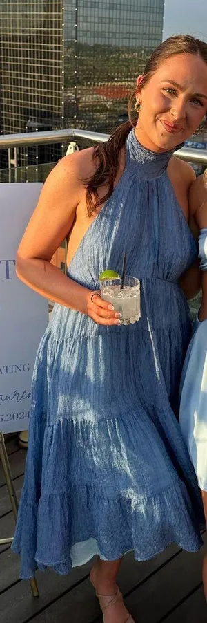 Esther & Co BLUE Toryna Dress thumbnail 1
