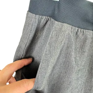MED‎ COUTURE Touch Gray Slat Heather Drawstring Jogger Scrub Pants Size XSP thumbnail 4