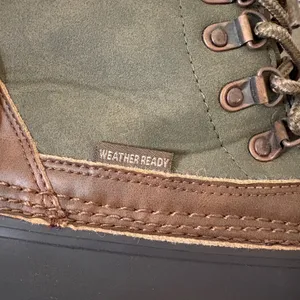 JBU by Jambu Nova Scotia Lace Up Duck Boots‎ Weatherproof Green Brown Size 7 thumbnail 6