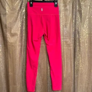 Free People Movement Never Better Coral Pink Leggings Electric Sunset‎ XS thumbnail 2