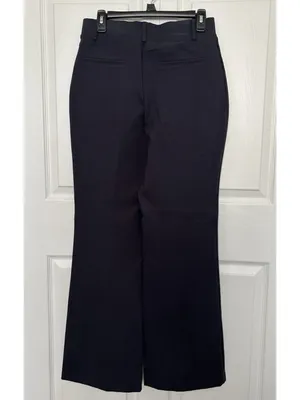 Quince Ultra Stretch Ponte Flare Leg Pants Pull On Navy Blue Womens Size M thumbnail 11