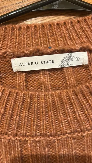 Altar'd State pinkish brown sweater thumbnail 2