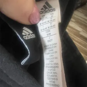 COPY - Adidas Essentials French Terry Logo Sweatpants Unisex M Black Elastic Wa… thumbnail 5