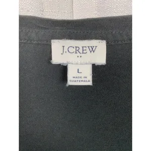 J.Crew Black Cotton Tiered Midi Dress Sz.L thumbnail 6