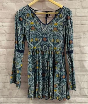 Paisley mini dress thumbnail 1