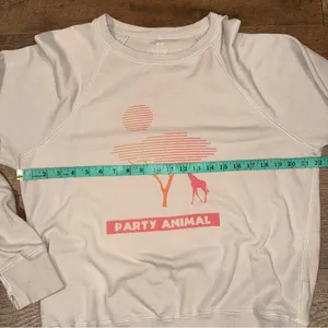 Aerie Party Animal Tan Sunset Safari Giraffe Crewneck Sweatshirt thumbnail 5