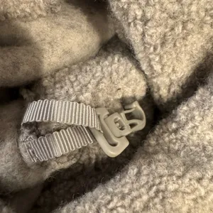 Lululemon So Sherpa Hooded Jacket Fleece‎ Heathered Silver Spoon Full Zip Size 6 thumbnail 5