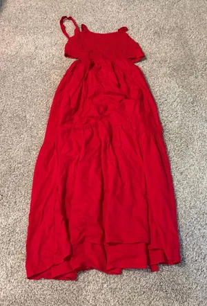 Altar'd State Red Maxi Dress thumbnail 1