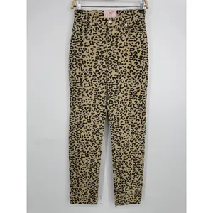 Revice Uptown On The Spot Leopard Animal Print‎ Jeans 25 Tan Punk Indie Sleaze thumbnail 4