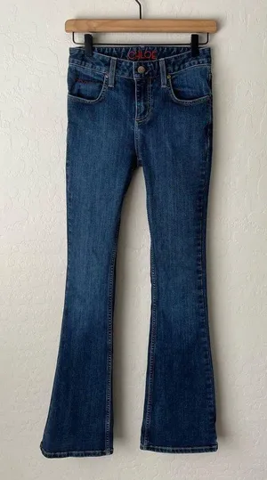 Kimes Ranch Chloe Western Denim Mid Rise Flare Jeans Size 0/34 Blue thumbnail 5