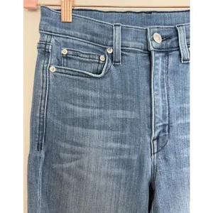 AYR The Pop Straight Jeans High Rise Medium Wash Stretch Denim Women's Size 27 thumbnail 9