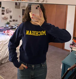 University of Michigan Cropped Sweatshirt thumbnail 1