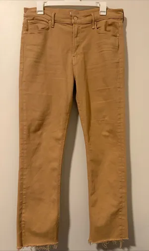 MOTHER The Mid Rise Dazzler Ankle Fray Jeans thumbnail 1