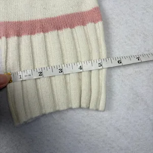 GAP Rainbow Knit Crewneck Sweater Women's L Multi Relaxed Cozy Grannycore Autumn thumbnail 7