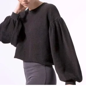 FREE PEOPLE Sleeves Like These Pullover in Black Size S/P. Oversized thumbnail 1
