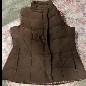 Lilly Pulitzer vintage brown vest size‎ small thumbnail 1