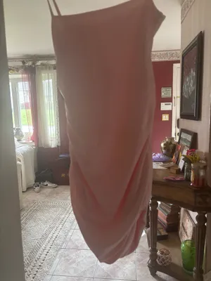 Basic Pink Strap Dress thumbnail 2