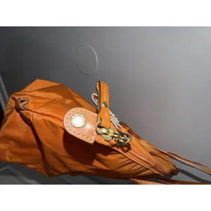 BRIC'S $210 Large‎ X Travel Deluxe Weekender Duffle Bag Orange Nylon Leather 22" thumbnail 10