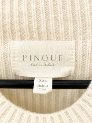 Pinque Ribbed Mock Neck Sweater Bundle | Ivory & Black | XXL | 2 Sweaters thumbnail 3