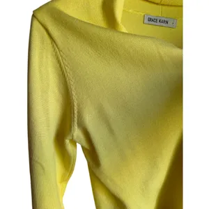 Grace Karin Yellow Open Front Cardigan Small Long Sleeve Lightweight Sweater thumbnail 7