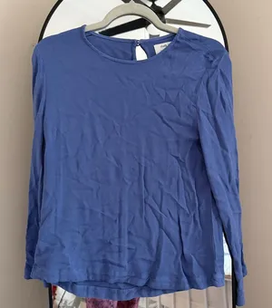 Anthropologie Cloth & Stone Blue Long Sleeve Top thumbnail 1