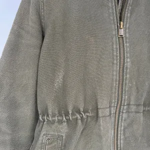 Pendleton Hooded Jacket Womens M Green Cotton Workwear Plaid Lined Full Zip thumbnail 8