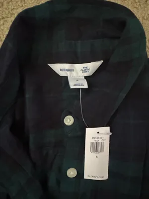 Green Flannel Old Navy thumbnail 3