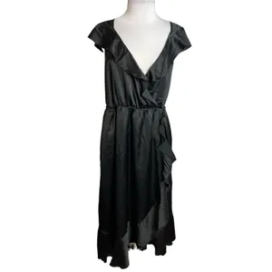 NWT‎ Show me your mumu Samantha Ruffle Wrap Dress black Sz 3X missing belt thumbnail 5