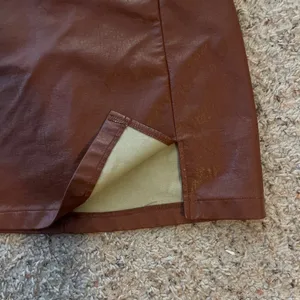 Art Class Brown faux leather mini skirt thumbnail 5