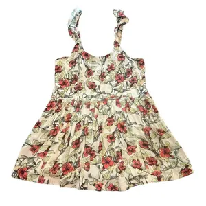 Free People Women's Dear You Floral Lilly Ruffle Strap Mini Dress Size Small‎ thumbnail 4