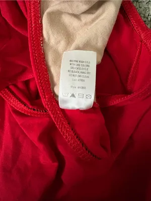 Balera Red Halter Ballet Leotard with cut outs on back Size XS thumbnail 4