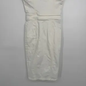 Ramy Brook Denim‎ Midi Dress 25/0 Ivory Button Front Sleeveless Utility Bodycon thumbnail 10