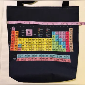 Periodic Table Black Science Tote Bag thumbnail 6