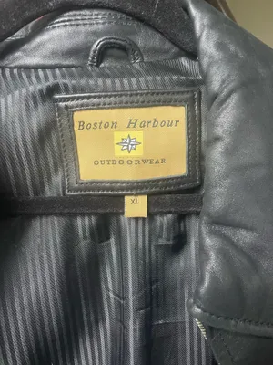 Vintage Boston Harbour leather jacket Black Size XL thumbnail 3
