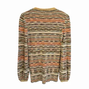 Missoni Womens Wool Striped Pullover Sweater Size S Italian Luxury Designer thumbnail 3