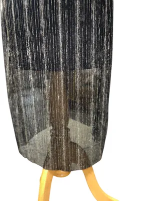 L black gold sparkle faux wrap dress thumbnail 7