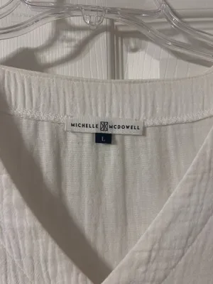 Boutique Michelle McDowell White Cotton Dress thumbnail 3