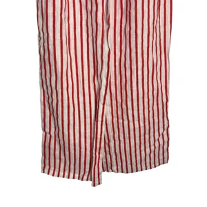 Aexae Revolve Red White Striped Linen Drawstring High Rise Wide Leg Pants Small thumbnail 7